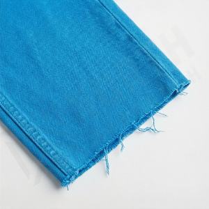 Pantalones Vaqueros de Mezclilla de Moda al por Mayor, Pantalones de Mujer de Corte Recto con Bolsillos Rotos, Pantalones de Calle de Tendencia para Mujer con Servicio OEM - Product Image 6