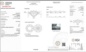 E Color VS2 Claridad Tamaño 2,50 Ct Pulido Labgrown Diamante Forma Redonda Joyería de Diamantes Sueltos - Product Image 5