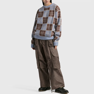 Suéter de mujer de punto completo con logotipo personalizado con nuevo patrón, estilo informal transpirable para invierno en precio, colocación de logotipo frontal - Product Image 4