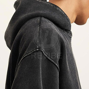 Prix de gros : Sweat à capuche délavé à l'acide, design optimal, léger, couleur personnalisable - Product Image 4