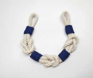 Noeuds nautiques personnalisés cordon en coton avec marine Wrap retenue de rideau récif corde torsadée embrasse les attaches de cordon - Product Image 2