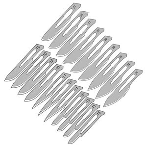 Lame de scalpel chirurgical stérilisée en acier inoxydable certifiée CE pour une utilisation médicale professionnelle, clinique et chirurgicale générale par MI - Product Image 3