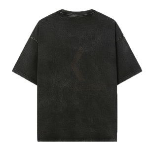 Venta al por Mayor 2026 Nuevo de Alta Calidad con Impresión de Logotipo, Talla Grande, 120 Gramos, 100% Algodón, Tejido de Punto, Lavado Ácido, Transpirable, Holgado, para Hombre, Color Sólido - Product Image 2