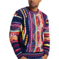 Pull à manches longues pour homme en gros, taille plus, personnalisable, tricoté 100% laine, motif d'hiver, services OEM du Bangladesh