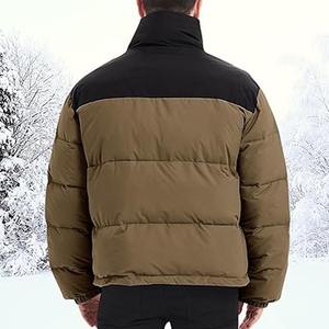 Men's Lightweight Water-Resistant Coated <b>Packable</b> Hooded Quilted Puffer <b>Jacket</b> with Camouflage made by Dress Sports - Product Image 3
