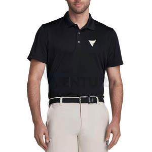 Golf de hombre de diseño único para camisa 100% algodón personalizable Color sólido secado rápido transpirable - Product Image 1