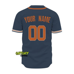 Conjunto de Jersey de béisbol personalizable patrón de sublimación y diseño de logotipo uniforme de malla ropa deportiva jersey de béisbol liso - Product Image 3