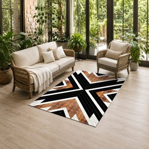 <b>RUGS</b> DEPOT LXDP-0753 Wholesale Terracotta Gold Contemporary Abstract Digital Printed Machine Washable Chenille Area <b>Rug</b> <b>Non</b> <b>Slip</b> - Product Image 6
