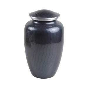 Urnas de cremación de aluminio de Color esmaltado negro, suministros funerarios, urna de cenizas conmemorativas para servicios de entierro, urnas para adultos - Product Image 1