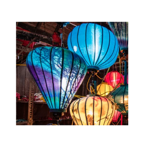 Lanterne traditionnelle vietnamienne en tissu de soie de bambou-lanterne en soie en gros pour la décoration maison/abat-jour en soie - Product Image 5