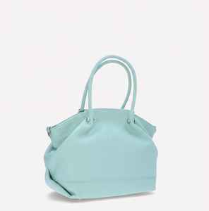 Sac à main vintage en cuir turquoise pour femme, sac à bandoulière souple et décontracté, sac à main convertible, sac à bandoulière, sac fourre-tout bleu menthe, cuir véritable, tendance - Product Image 3