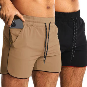 High Street Style <b>Men's</b> Quick Dry Workout Fitness <b>Shorts</b> Eco-Friendly Jogging Training Wear Plain Design-Best Quality Wholesale - Product Image 2