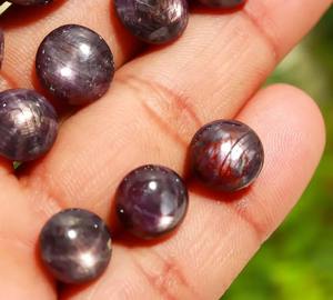 Cabujón de Rubí Estrella Rojo Rosado Natural de 6 Rayos, Hecho a Mano, de Alta Calidad, Encerado/Aceitado, Piedra Certificada para Joyería, Gemas Sueltas - Product Image 4