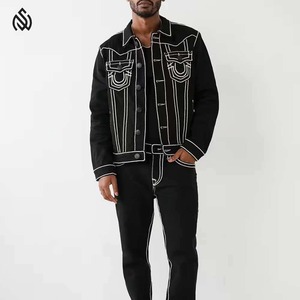 Vêtements d'extérieur en jean à manches longues confortable de qualité supérieure avec logo personnalisé, vente directe en usine, veste d'hiver - Product Image 2
