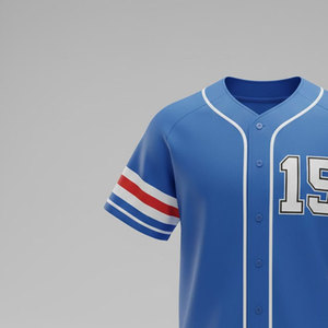 Custom <b>Baseball</b> Jersey Sets Breathable Mesh Fabric Quick Dry 100% Polyester Relaxed Fit Team Uniform Sports Practice Casual Wear - Product Image 3