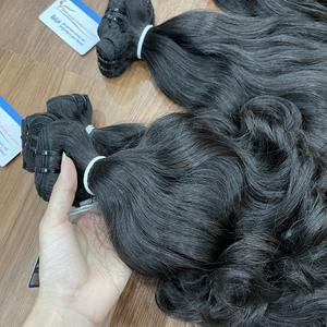 มัดผมมนุษย์บริสุทธิ์จากเวียดนามผมสีดำธรรมชาติ - Product Image 2