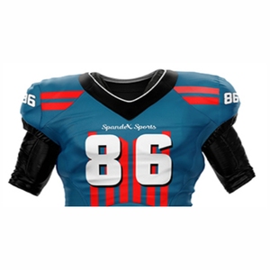 Camiseta de fútbol americano de manga corta Premium personalizable, transpirable y de talla grande para impresión por sublimación en verano - Product Image 5