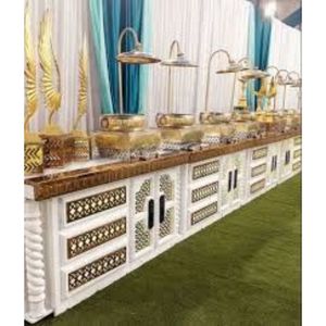 เคาน์เตอร์จัดงานแต่งงานทำจากสเตนเลสสตีลหรูหราสำหรับงานเลี้ยงงานแต่งงานและงานเลี้ยงจัดเลี้ยง - Product Image 4