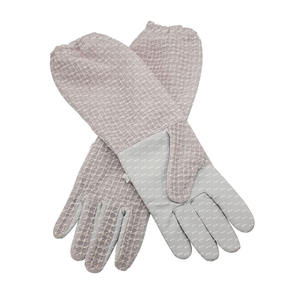 Guantes de apicultura antialérgicos de Cuero 100% algodón, guantes de protección contra picaduras de abeja UNISEX, guantes ventilados de manga larga, equipo - Product Image 4