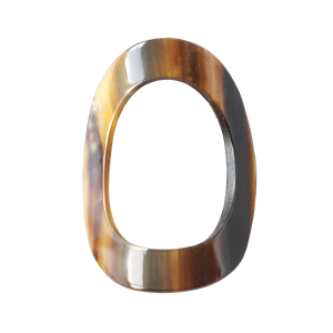 Servilleteros de cuerno pulido de búfalo auténtico, servilletero de anillo de aspecto Natural para mesa de comedor hecho de cuerno de vaca - Product Image 2