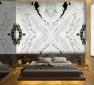 Panda Trắng gạch đá cẩm thạch <span class=keywords><strong>slab</strong></span> <span class=keywords><strong>flamed</strong></span> đánh bóng mài dũa Antique cho nhà bếp phòng tắm tường sàn không thấm nước 1-năm cho trong nhà biệt thự - Product Image 1