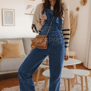Mono Casual de Cintura Alta para Mujer, Color Sólido, Poliéster/Algodón, Último Diseño, Precio al por Mayor - Product Image 5