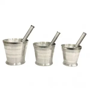 mortar and pestle made of solid aluminum and different 3 piece set aluminum mortar and pestle Kitchen used