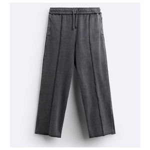 Conjunto Deportivo Personalizado para Hombre, Sudadera de Cuello Redondo 100% Algodón, Pantalón Holgado con Hombros Caídos, Ropa de Calle para Invierno - Product Image 6