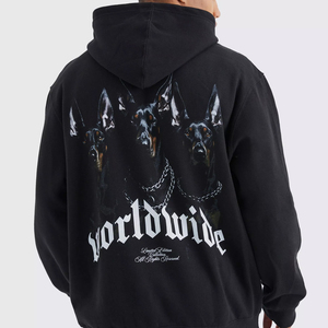 Sweat à capuche de haute qualité en molleton lourd, sweat à capuche à épaules tombantes surdimensionné pour hommes, sweat à capuche respirant et confortable - Product Image 3