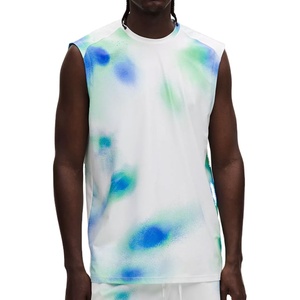 New Design Washed <b>Men's</b> Fashionable Sporty Breathable Quick Dry Tank Top High Street Outdoor Summer Arrival Heavyweight 100% - Product Image 1