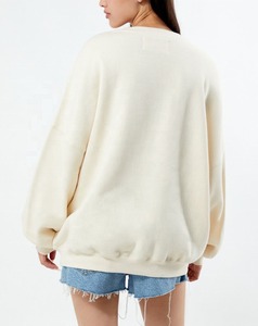 Tricoté respirant décontracté Streetwear à manches longues goutte épaule sweat pour les femmes écologique polaire à capuche tenue - Product Image 3