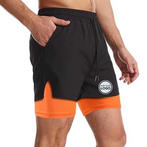 Pantalones cortos de gimnasio para hombre con forro Pantalones cortos ligeros para correr - Product Image 3