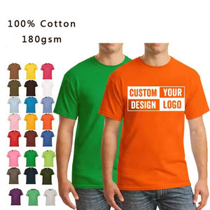 T-shirts personnalisés pour hommes avec étiquette Logo personnalisable au design vierge pour le travail ou à des fins promotionnelles - Product Image 3