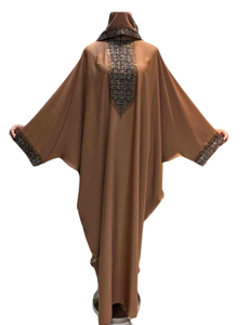 2022 Dubai tradicional musulmán Kaftan hermoso diseño azul marroquí elegante trabajo a mano Abaya HECHO DE Material Nida - Product Image 2