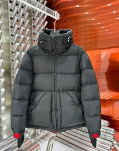 Veste en duvet avec fermeture éclair et boutons personnalisée de la meilleure qualité pour hommes manteau d'hiver moulant promotionnel avec logo à l'avant - Product Image 1