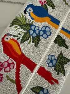 Bolso con cuentas vLemon, bolso con cuentas de limón, bolso de mano con cuentas de limón, bolso de vacaciones de verano de limón amarillo, bolso de mano con cuentas blancas únicas de limón - Product Image 2