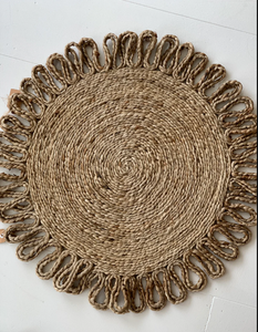 Wholesale <b>Placemats</b> Handmade Cotton Woven Place Mats <b>Round</b> Eco Friendly Natural <b>Round</b> Straw Mat <b>Placemat</b> Braided <b>Placemats</b> - Product Image 3