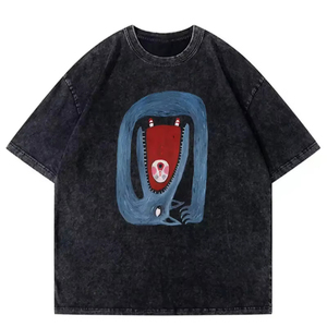 100% coton blanc solide T-Shirt pour hommes grande taille décontracté col rond manches courtes Collection d'été 260 grammes tissu vêtements en vrac - Product Image 1