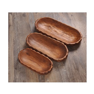 Tazón de madera para ensaladas de diseño hecho a mano con esmalte para hotel y cocina a bajo costo, tazón de masa de madera de diseño único a la venta - Product Image 6