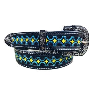 Cinturones de vaquero de cuero genuino argentino de alta calidad para hombres y mujeres, hechos de cuero de vaca, hebillas de cinturón personalizadas - Product Image 1