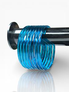 กำไลข้อมือแก้วทรงเหลี่ยมสีน้ำเงินแบบมีมิติ ดีไซน์ทันสมัย คุณภาพส่งออก สำหรับผู้หญิง ราคาขายส่ง - Product Image 3