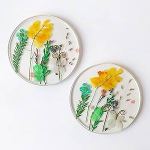 Sous-verres floraux élégants pour boissons Tapis de tasse ronde Fleurs Protection de table ajoutant une touche décorative Tables basses Décoration intérieure - Product Image 1