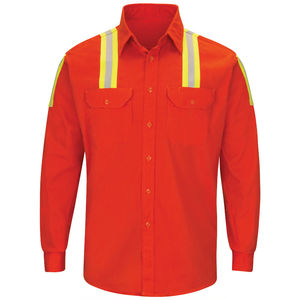 Vêtements de travail de qualité supérieure gilet réfléchissant chemise boutonnée vêtements de travail de sécurité pour hommes chemises vêtements de travail en gros chemise boutonnée - Product Image 1