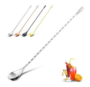 Cuillère à lèvres torsadée en acier inoxydable, cuillère élégante en métal avec bord torsadé pour les fêtes - Product Image 6