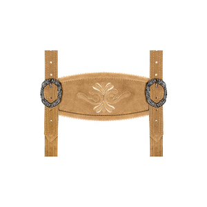 Lederhosen de cuero bávaro para hombre, Lederhosen marrón nuevo, Oktoberfest con bordado, todos los tamaños, grosor ligero - Product Image 5