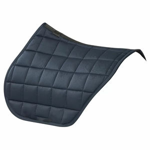 Nouvelles tapis de selle de course hippique de style anglais à logo personnalisé, matelassage carré en daim, pour dressage western avec logo sur mesure - Product Image 6