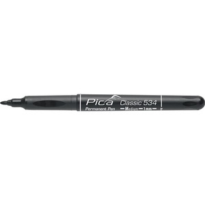 Paquete de 10 Marcadores Permanentes Pica CLASSIC con Punta Redonda de 1 mm de Ancho de Línea, Color Negro - Product Image 3