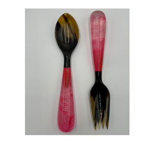 Juego de Cubiertos de Metal, 2 Cucharas para Ensalada, Duraderas, con Mango Largo, Perfectas para la Mesa, el Mejor Accesorio Ligero para la Cocina - Product Image 2