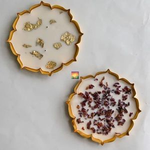 Bougie artisanale de luxe en forme de lotus pour la décoration de la maison |   Bol décoratif pour bougie flottante |   Fournisseur en gros Inde - Product Image 1