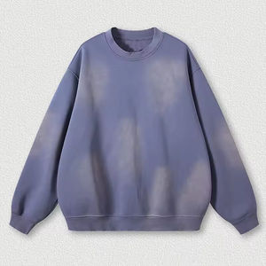 Hombres Sudaderas con capucha OEM_ODM Custom Heavyweight Vintage Alta calidad 100 _ Algodón O-cuello Lavado ácido Sudadera - Product Image 6